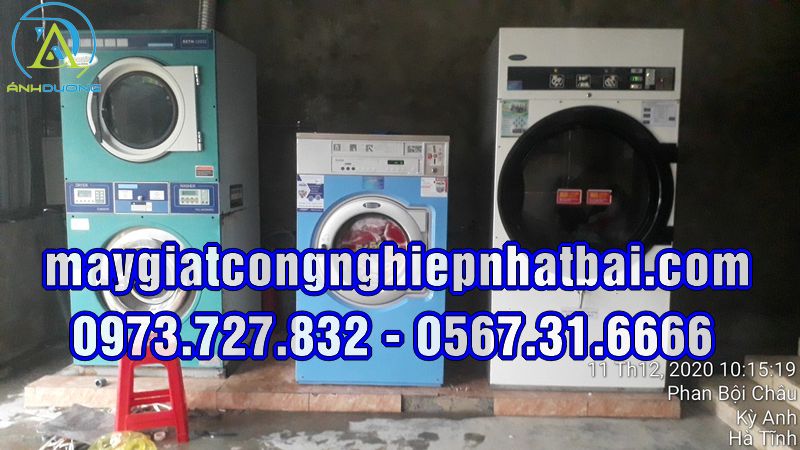Lắp đặt máy giặt công nghiệp cũ tại Hà Tĩnh